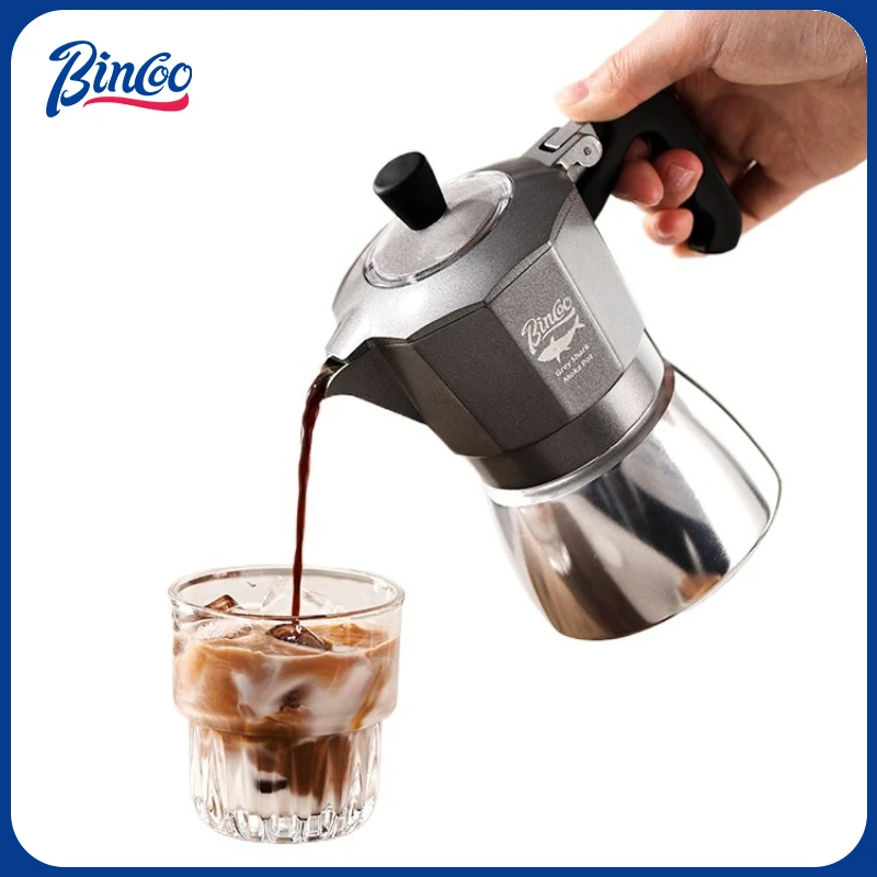 Coffee Equipment For Home - Bincoo 2 Cups Double Valve Moka