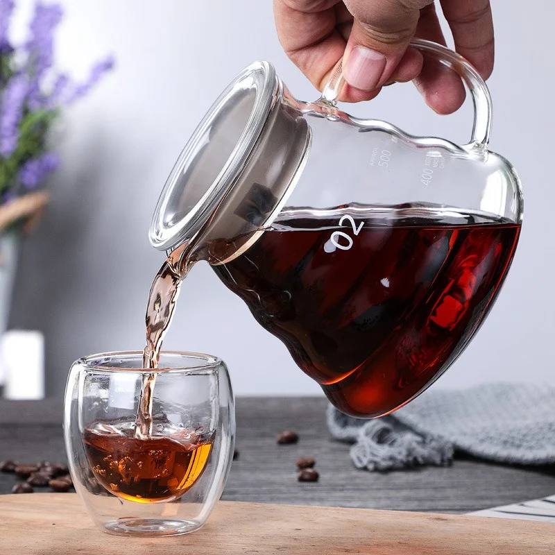 Coffee Equipment For Home - 350/600/800ml Hand Brew Coffee Carafe Clouds