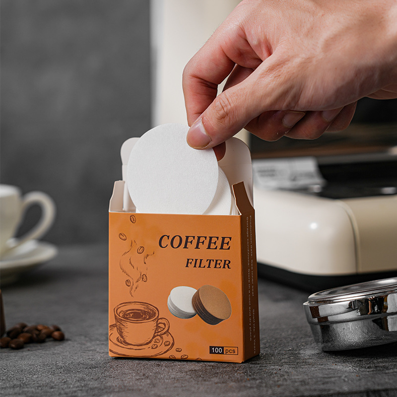 Coffee Equipment For Home - 100Pcs Round Coffee Filter Paper Set