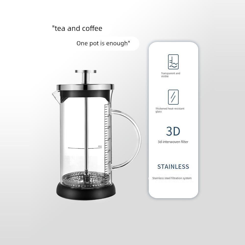 French Press Coffee Pot Glass  - Coffee Equipment Filter ulasan dan harga