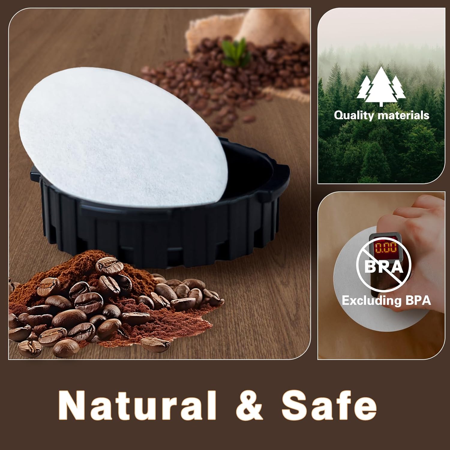 Round Coffee Filters, Compatib - Coffee Equipment For Home ulasan dan harga