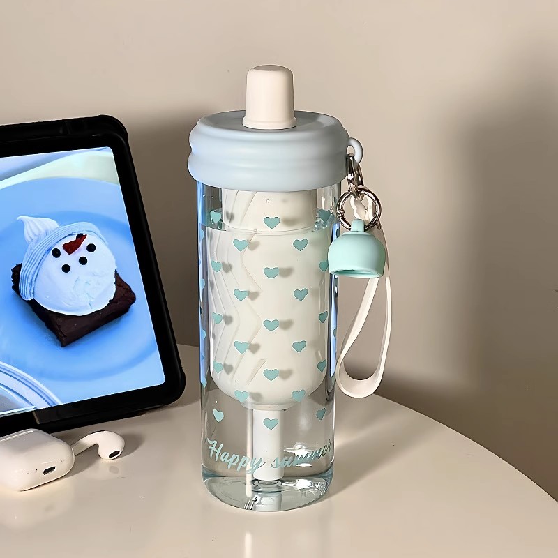 650ml Cute Hearts Water Bottle - Coffee Equipment Filter ulasan dan harga