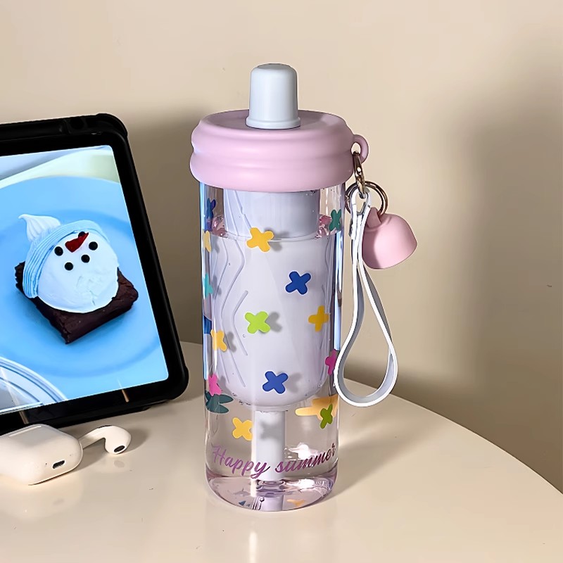 650ml Cute Hearts Water Bottle - Coffee Equipment Filter ulasan dan harga