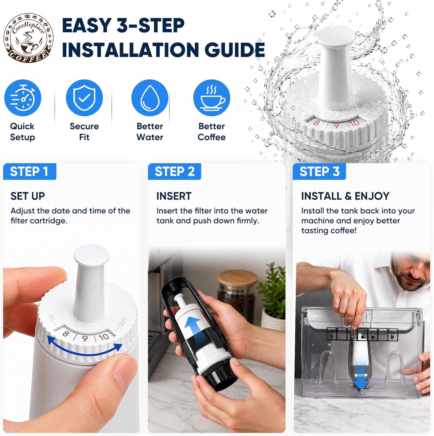 Replacement Water Filter for B - Breville Espresso Barista Touch ulasan dan harga